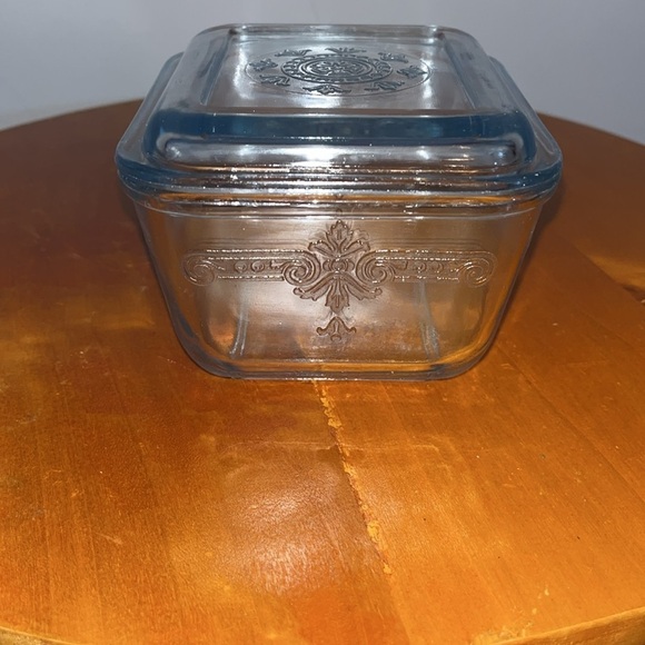 Fire King Sapphire Blue Philbe Refrigerator Dish - Picture 3 of 6